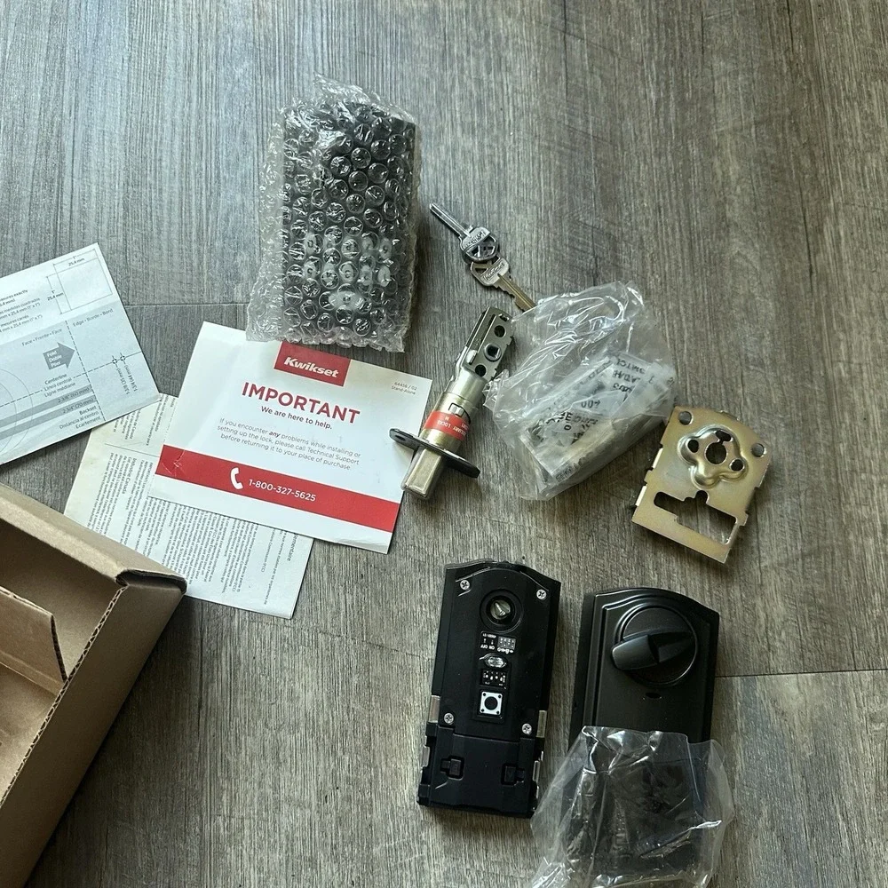 Kwikset Smartcode 913 Touchpad Electronic Deadbolt Keyless Entry Silver Metal